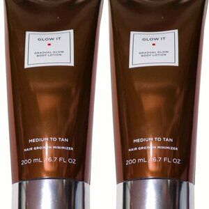 Glow It Gradual Glow Body Lotion Medium To Tan 6.7 Oz (Set of 2)
